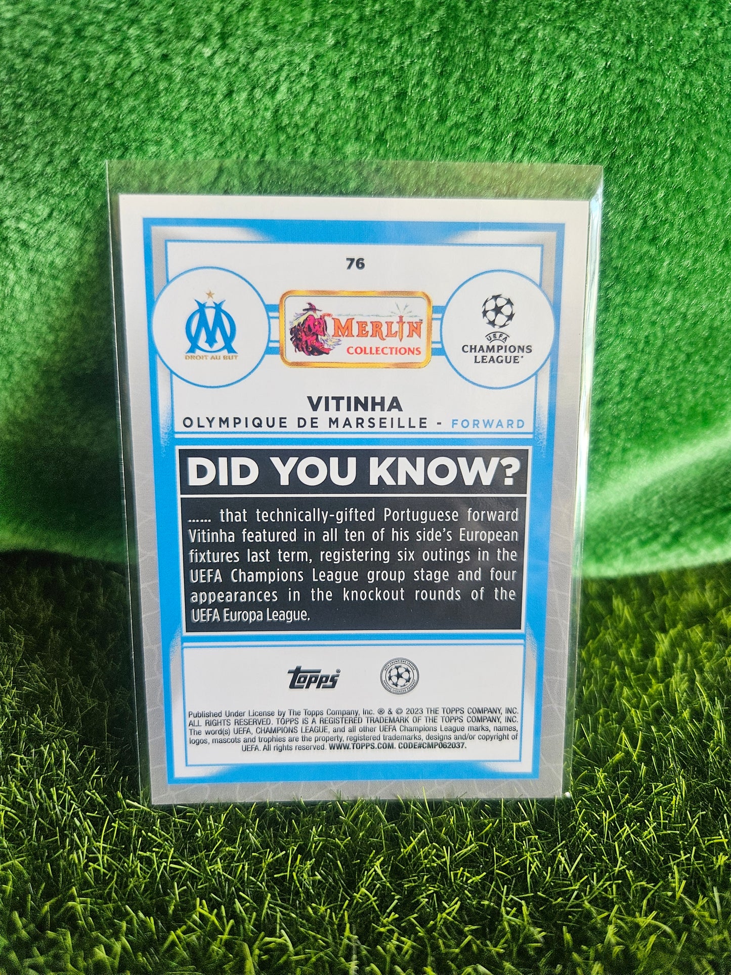 Vitinha (RC) - Aqua - Topps Merlín 2023