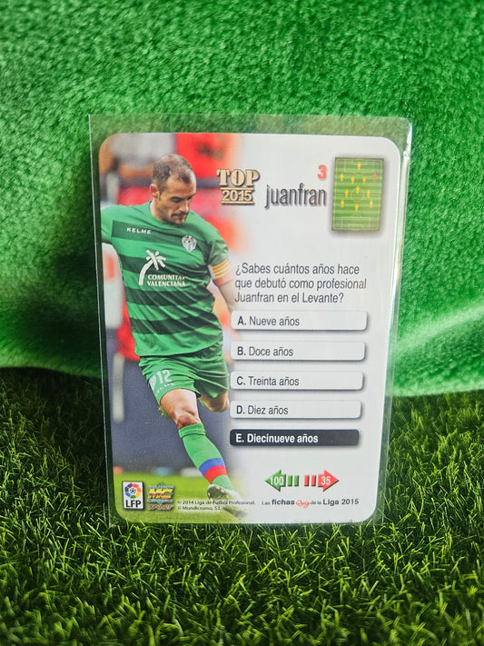 Juanfran - Metalcard - Las fichas de la Liga 2015