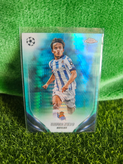 Takefusa Kubo - Aqua - Topps Chrome 2024
