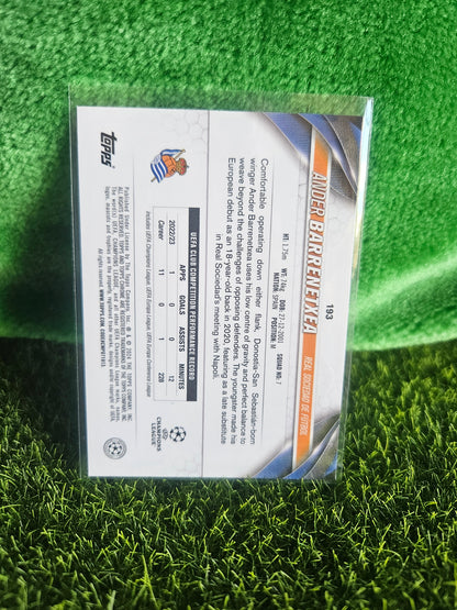 Ander Barrenetxea - Aqua - Topps Chrome 2024