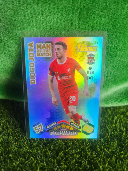 Diogo Jota - Man of the man Heritage - Match Attax 23/24