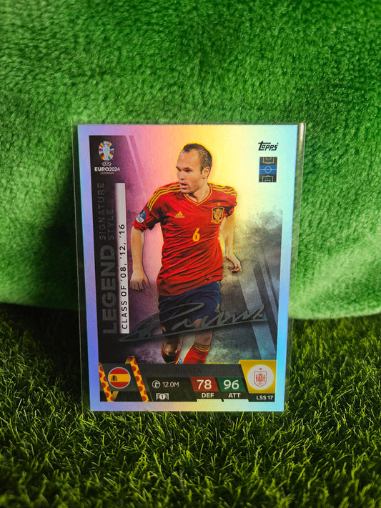 Andrés Iniesta - Legend Signature Style - Match Attax EURO 2024