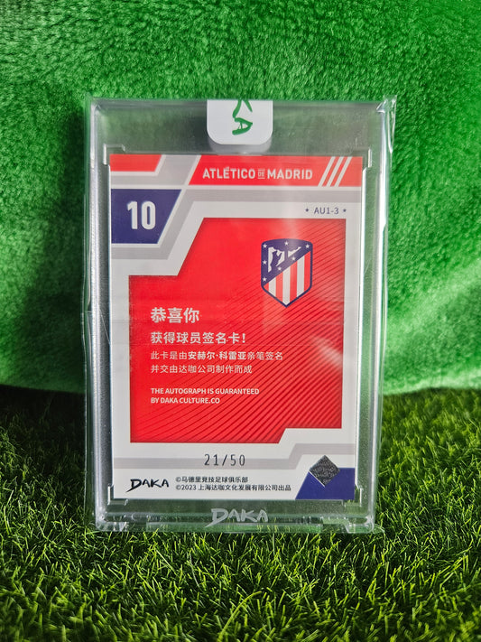 Ángel Correa /50 - Autógrafo original - Daka Atlético Madrid 2023