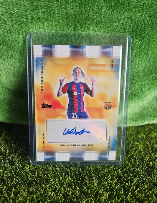 Keira Walsh - Autógrafo original - Focus Barcelona 23/24