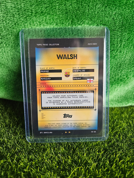 Keira Walsh - Autógrafo original - Focus Barcelona 23/24