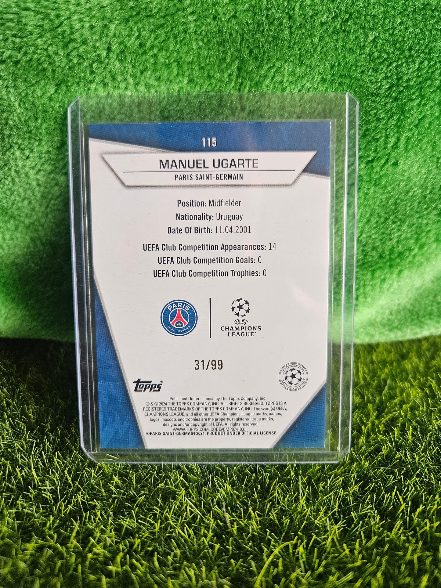 Manuel Ugarte /99 - Ultra Rare - SuperStars 2024