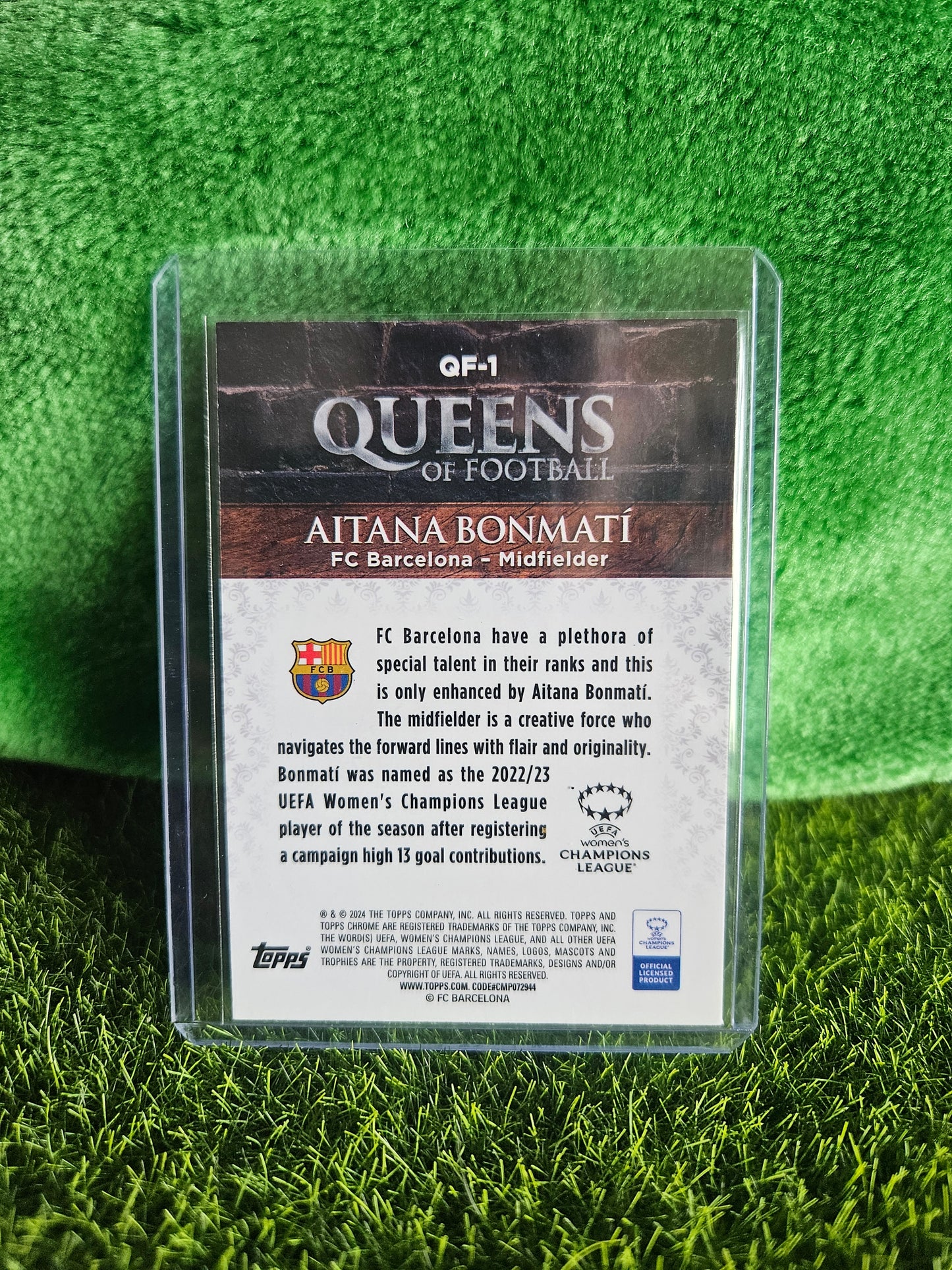 Aitana Bonmatí - Queens of football - Topps Chrome 2024