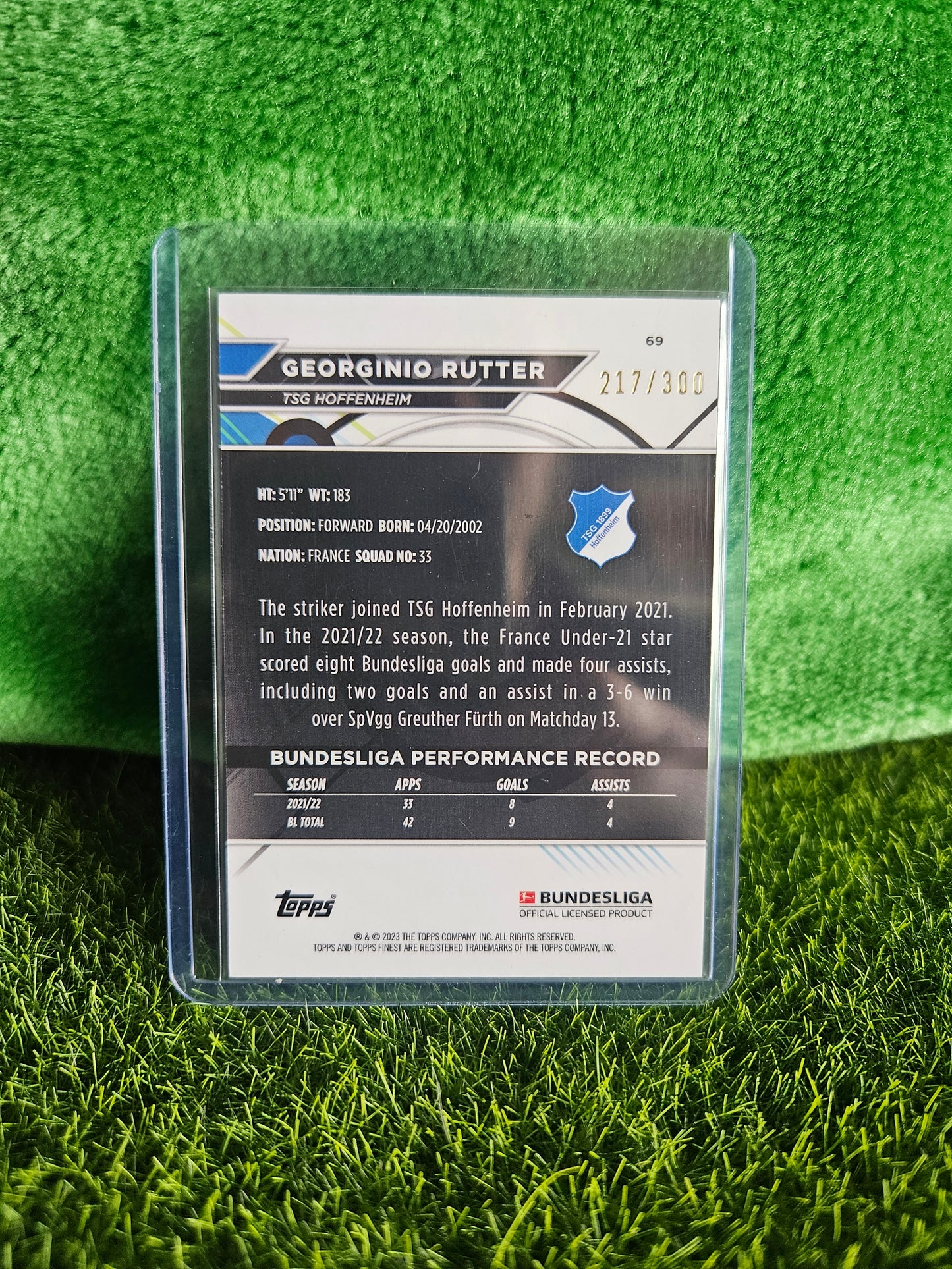 Georgino Rutter /300 - Topps Finest 2023