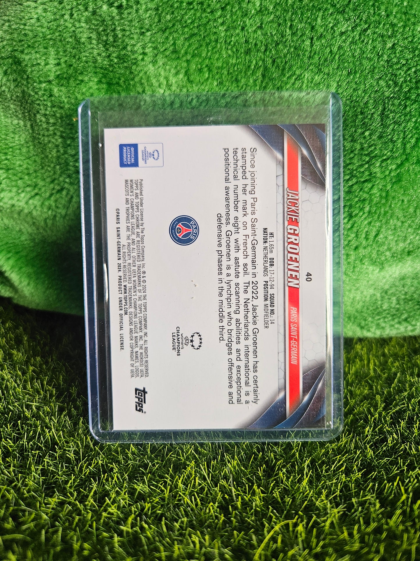 Jackie Groenen /299 - Topps Chrome 2024