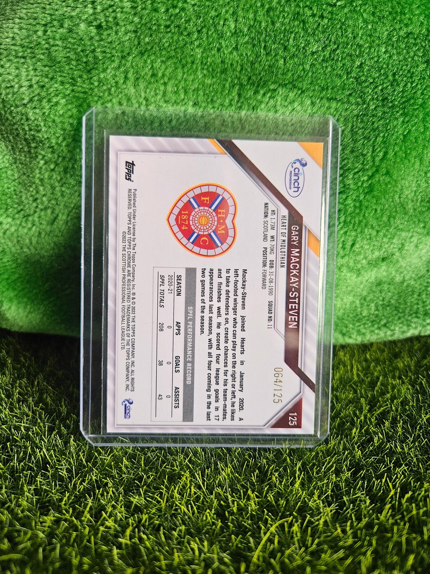 Gary Mackay-Steven (RC) /125 - Scottish PFL 2022