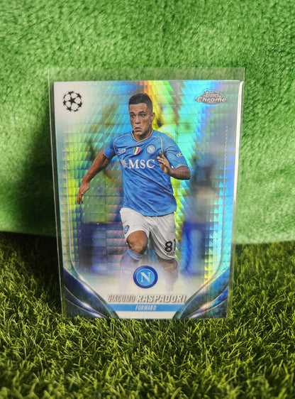 Giacomo Raspadori - Aqua - Topps Chrome 2024
