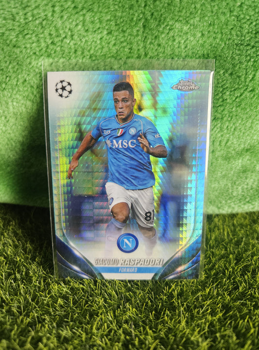 Giacomo Raspadori - Aqua - Topps Chrome 2024