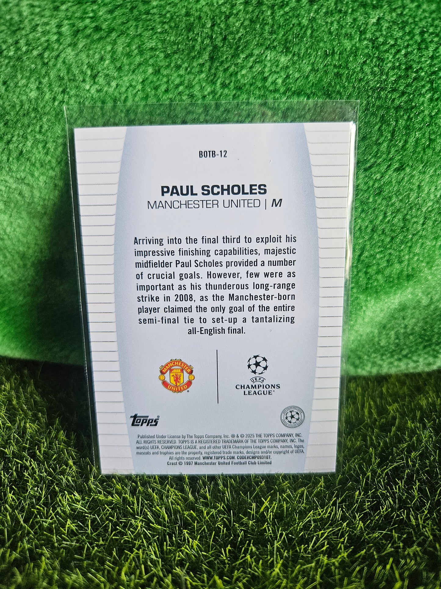 Paul Scholes - Best of the best - Topps 2025