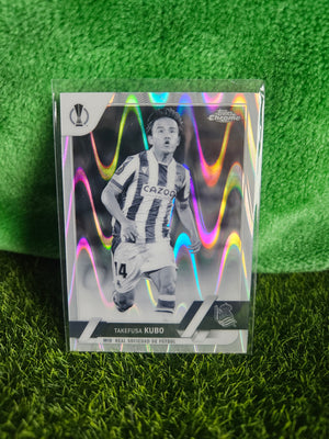 Takefusa Kubo - Blanco y negro - Topps Chrome 2023