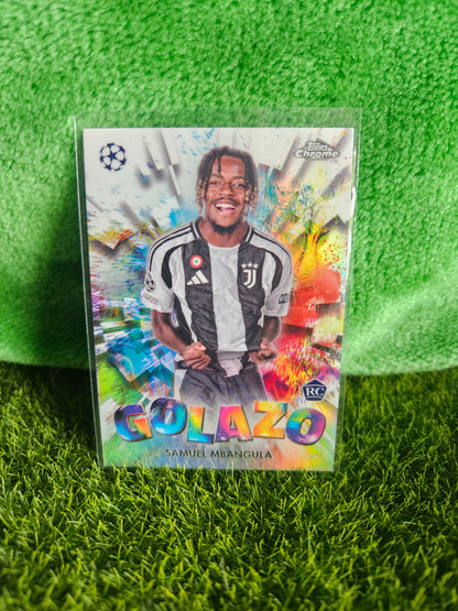 Samuel Mbangula (RC) - Golazo - Topps Chrome 2025