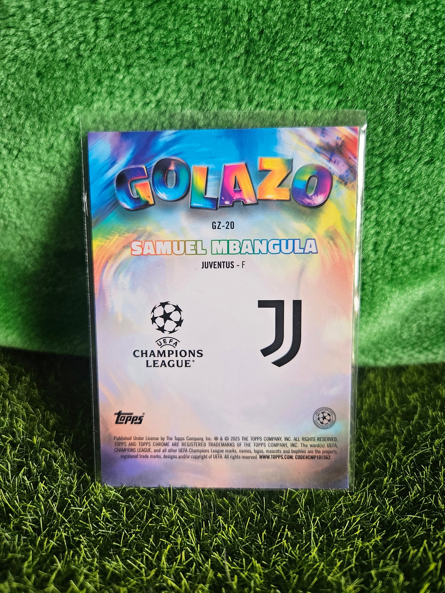 Samuel Mbangula (RC) - Golazo - Topps Chrome 2025