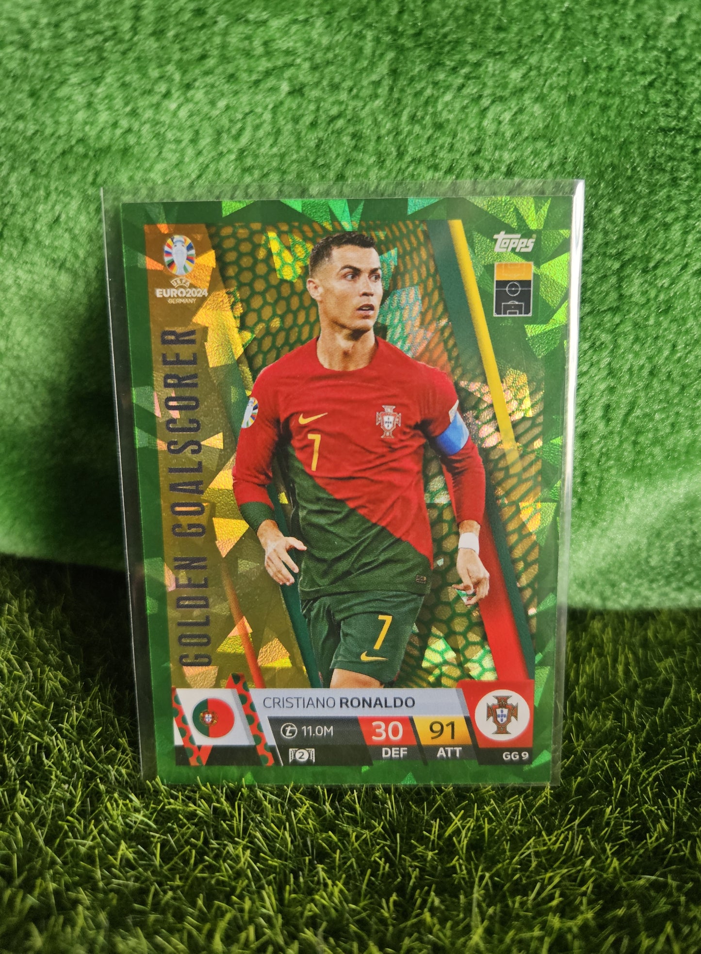 Cristiano Ronaldo - Green Golden Goalscorer - Mattch Attax Euro 2024