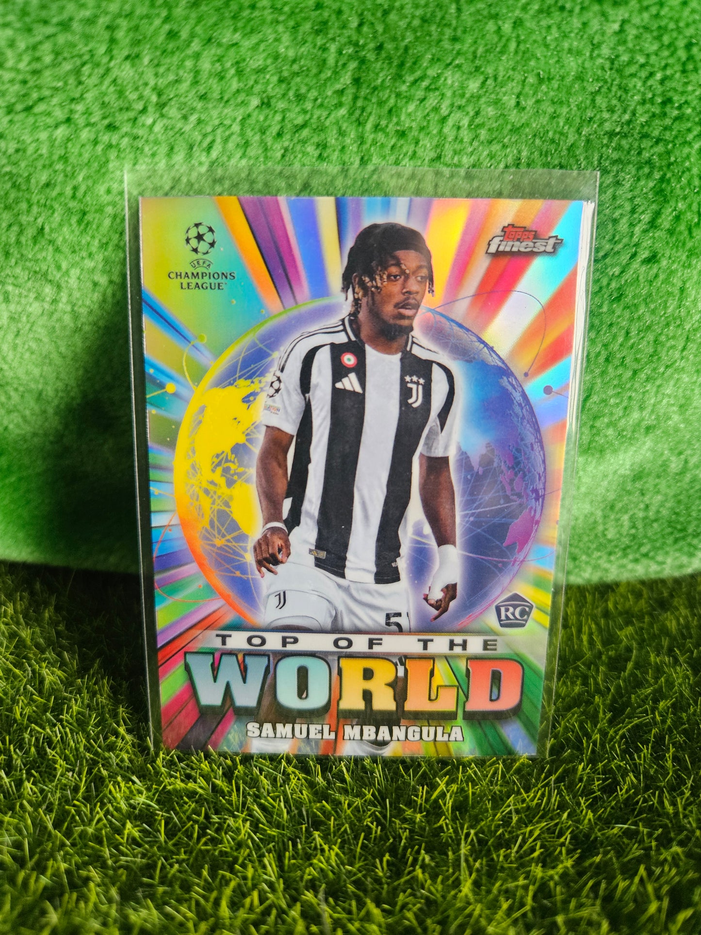 Samuel Mbangula (RC) - Top of the world - Topps Finest 2025