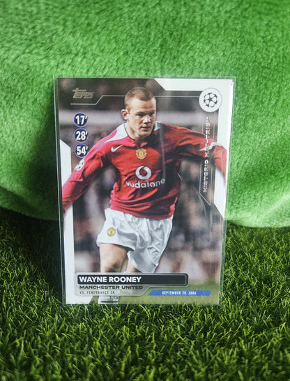 Wayne Rooney - Historic Hat-Trick - Topps Flaghsip 2024