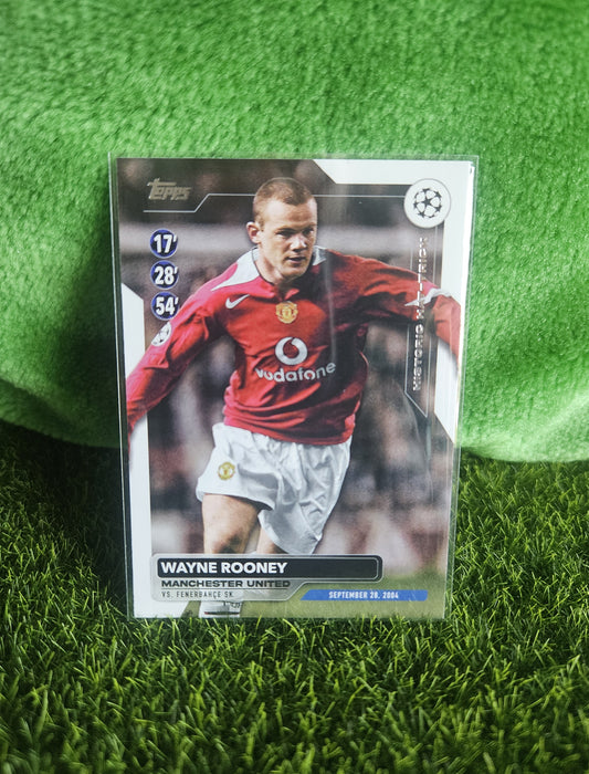 Wayne Rooney - Historic Hat-Trick - Topps Flaghsip 2024