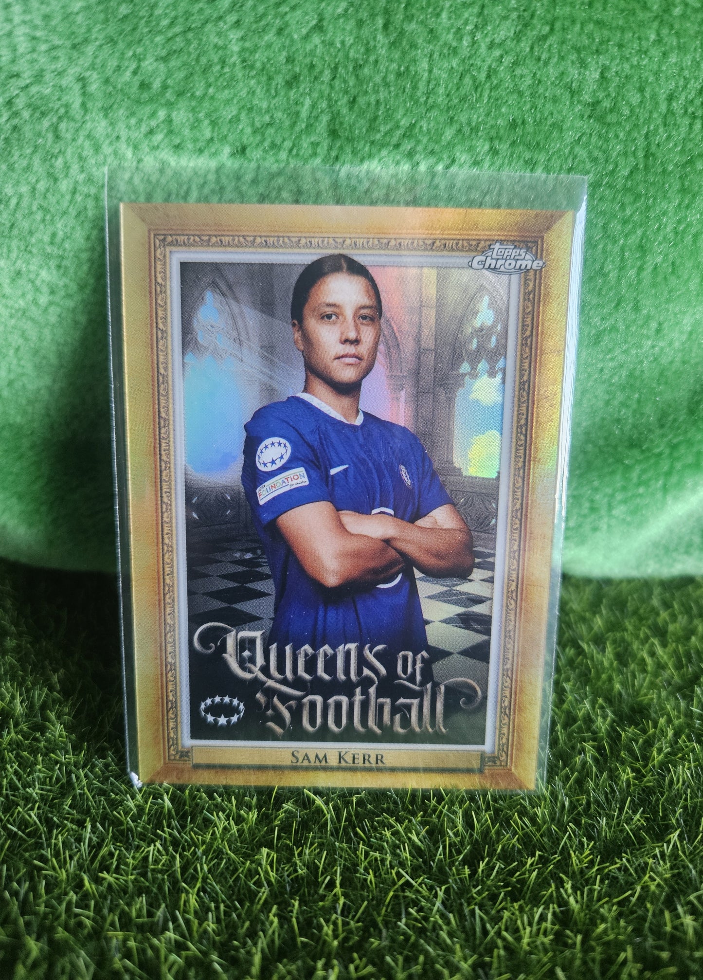 Sam Kerr - Queens of Football - Topps Chrome 2023