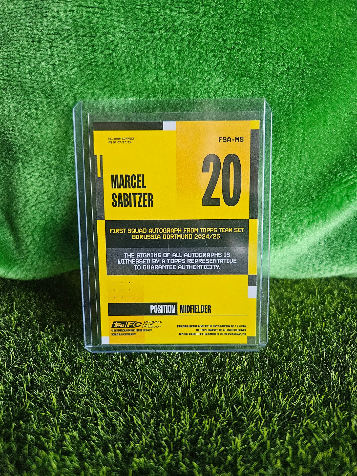 Marcelo Sabitzer - Autógrafo original - Team Set Borussia Dortmund 2024
