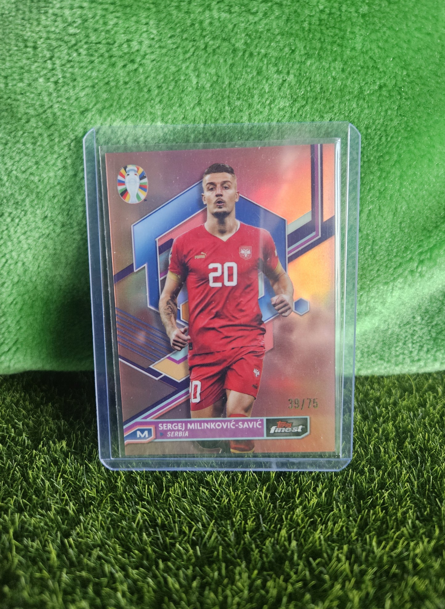 Sergej Milinković-Savić /75 - Topps Finest Euro 2024