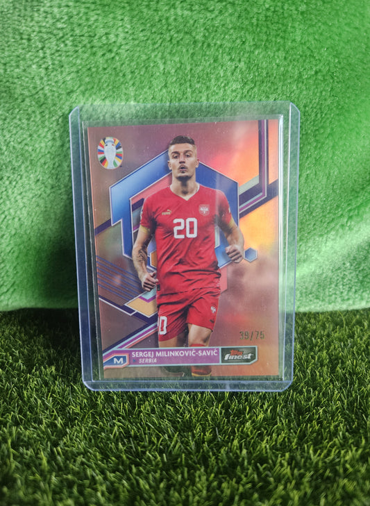 Sergej Milinković-Savić /75 - Topps Finest Euro 2024