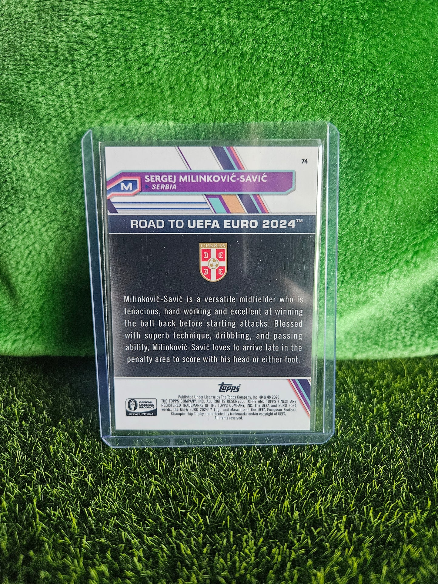 Sergej Milinković-Savić /75 - Topps Finest Euro 2024