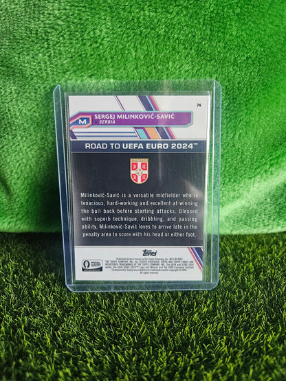 Sergej Milinković-Savić /75 - Topps Finest Euro 2024