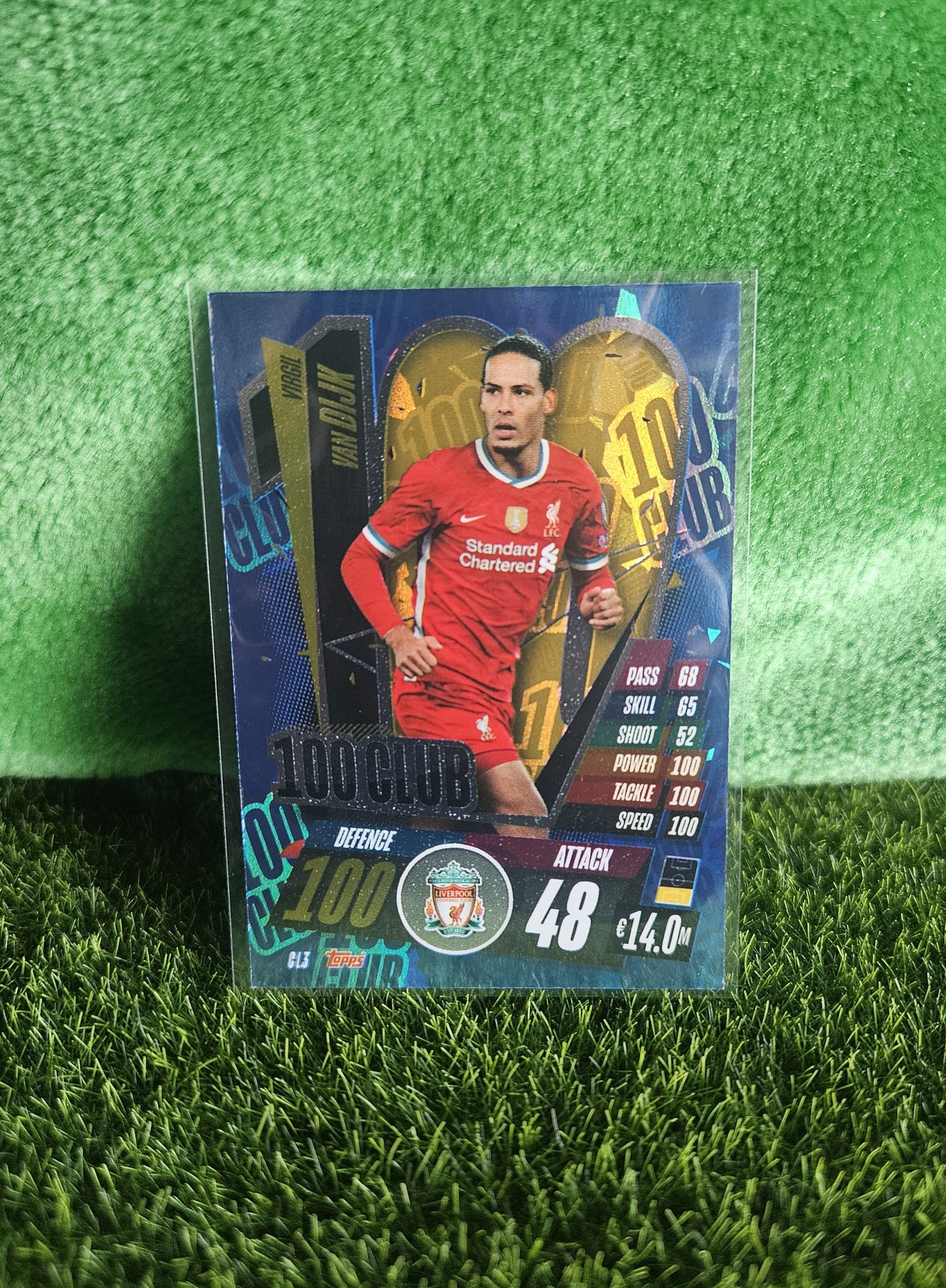 Virgil Van Dijk - 100 Club - Match Attax 20/21