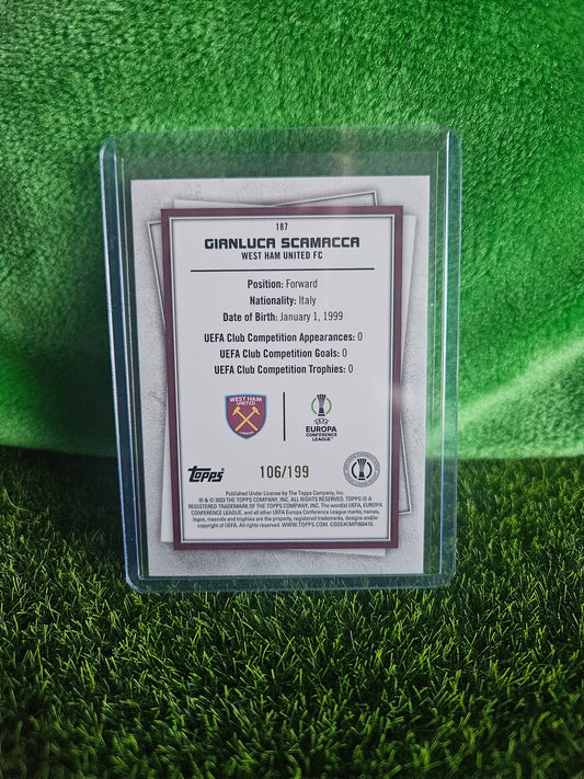 Gianluca Scamacca /199 - Super Rare - SuperStars 2023