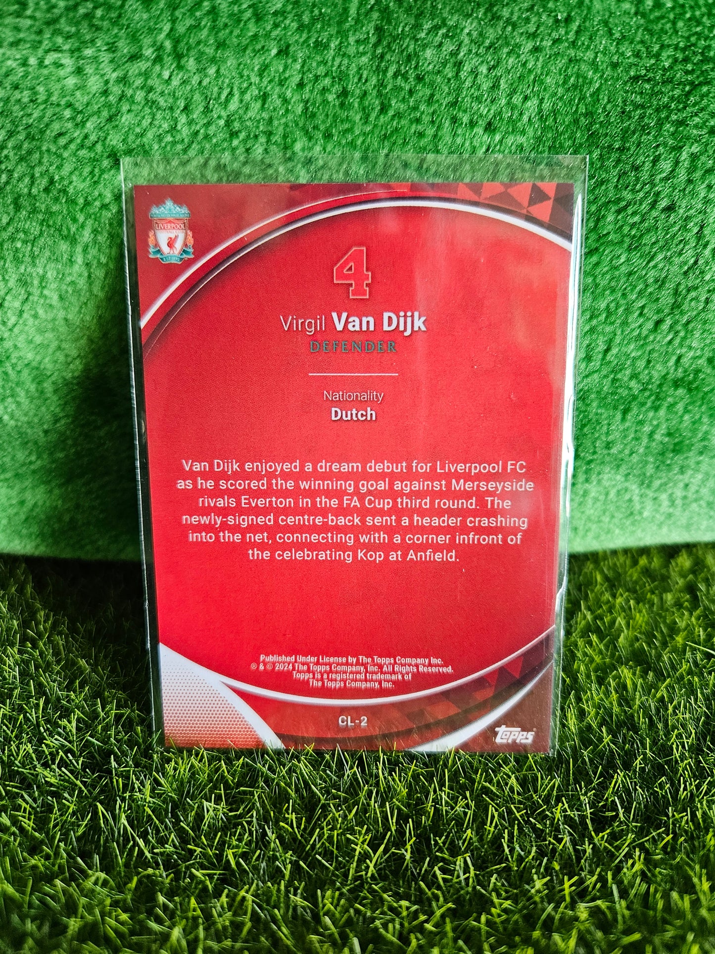 Virgil Van Dijk - Topps Chrome Liverpool 2024