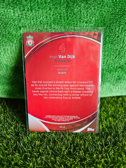 Virgil Van Dijk - Topps Chrome Liverpool 2024
