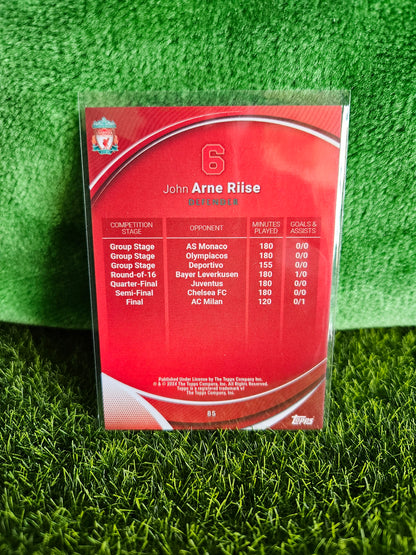 John Arne Riise - Heroes of Istanbul - Topps Chrome Liverpool 2024