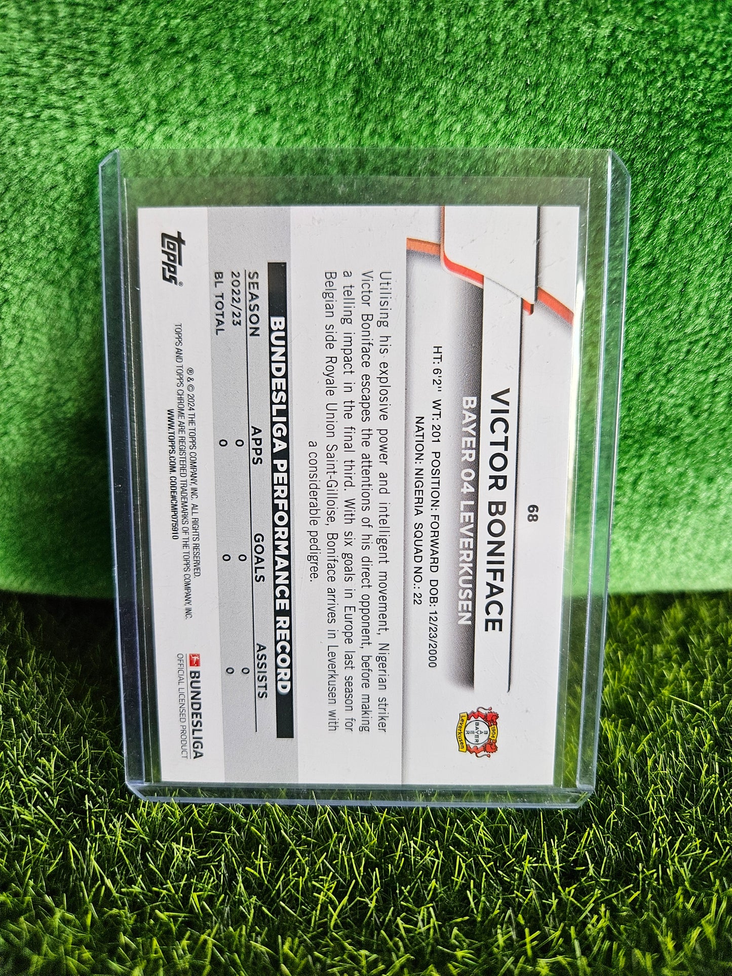 Victor Boniface /199 - Topps Bundesliga 2024