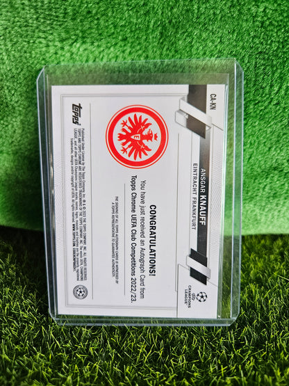 Ansgar Knauff - Autógrafo original - Topps Chrome 2023