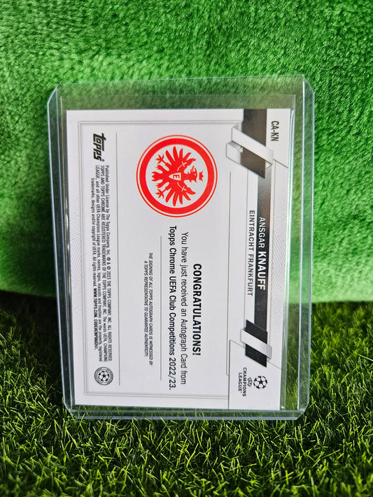 Ansgar Knauff - Autógrafo original - Topps Chrome 2023
