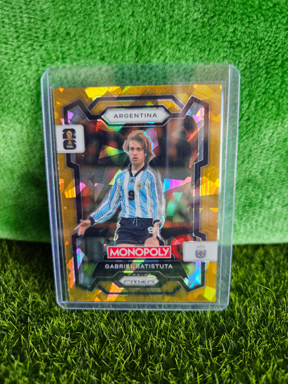 Gabriel Batistuta - Gold Cracked Ice - Monopoly Prizm FIFA World Cup 26