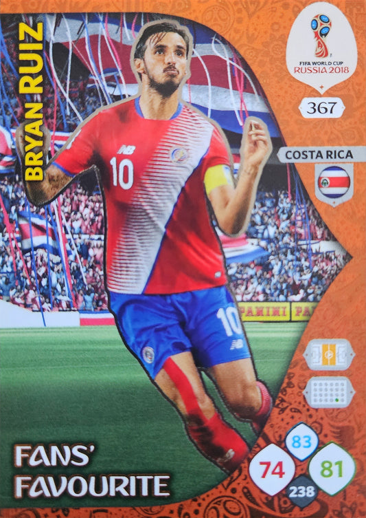 Bryan Ruiz - Fan's Favourite - Adrenalyn XL Russia 2018