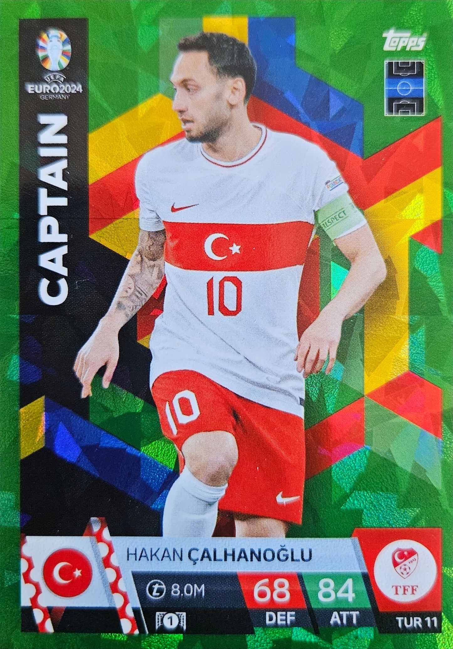 Hakan Çalhanoğlu - Captain Green - Match Attax Euro 2024