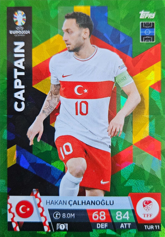 Hakan Çalhanoğlu - Captain Green - Match Attax Euro 2024