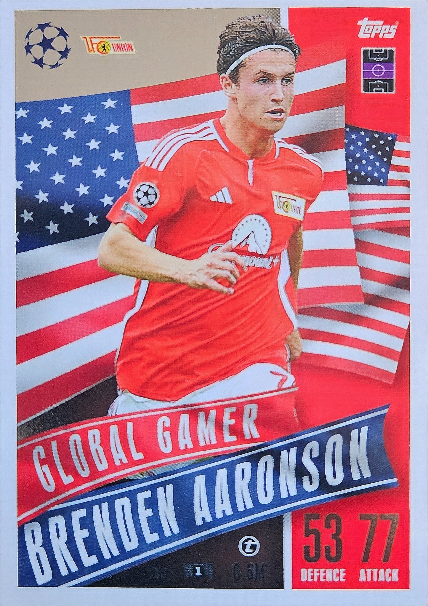 Brenden Aaronson - Global Gamer - Match Attax EXTRA 23/24