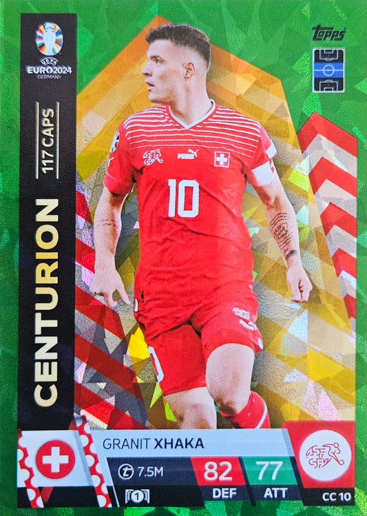 Granit Xhaka - Centurión Green - Mattch Attax Euro 2024