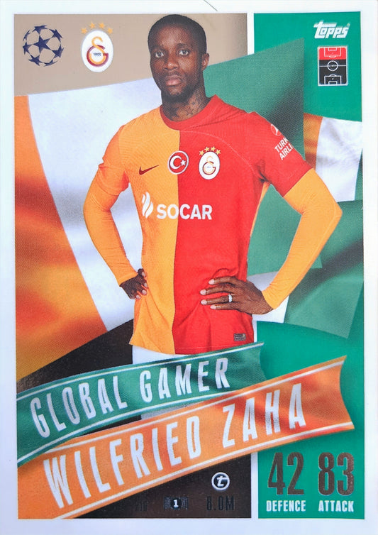 Wilfred Zaha - Global Gamer - Match Attax EXTRA 23/24