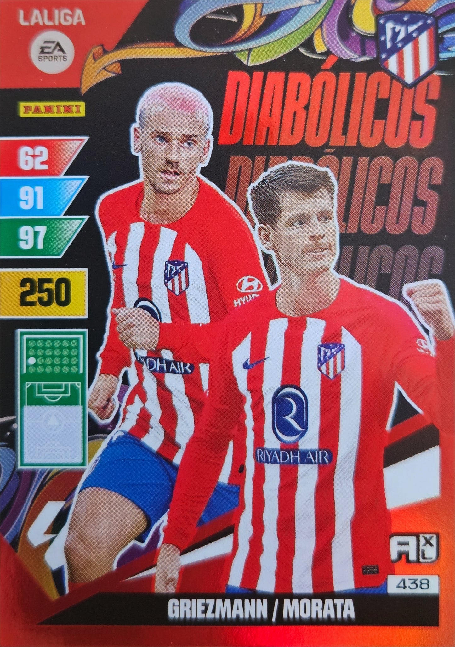 Griezmann y Morata - Diabolicos - Adrenalyn XL LaLiga 23/24