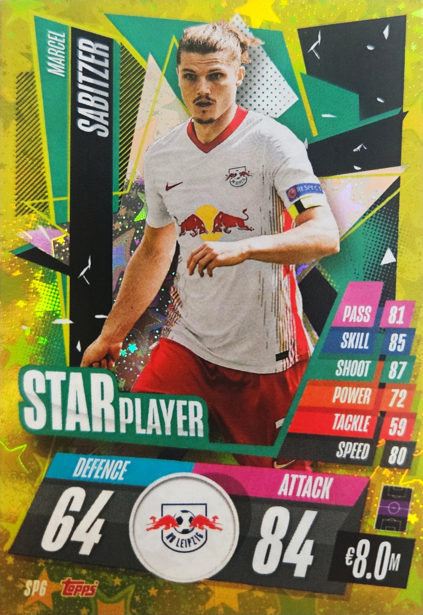 Marcelo Sabitzer - Star Player - Match Attax UEFA Club Competitions 20/21