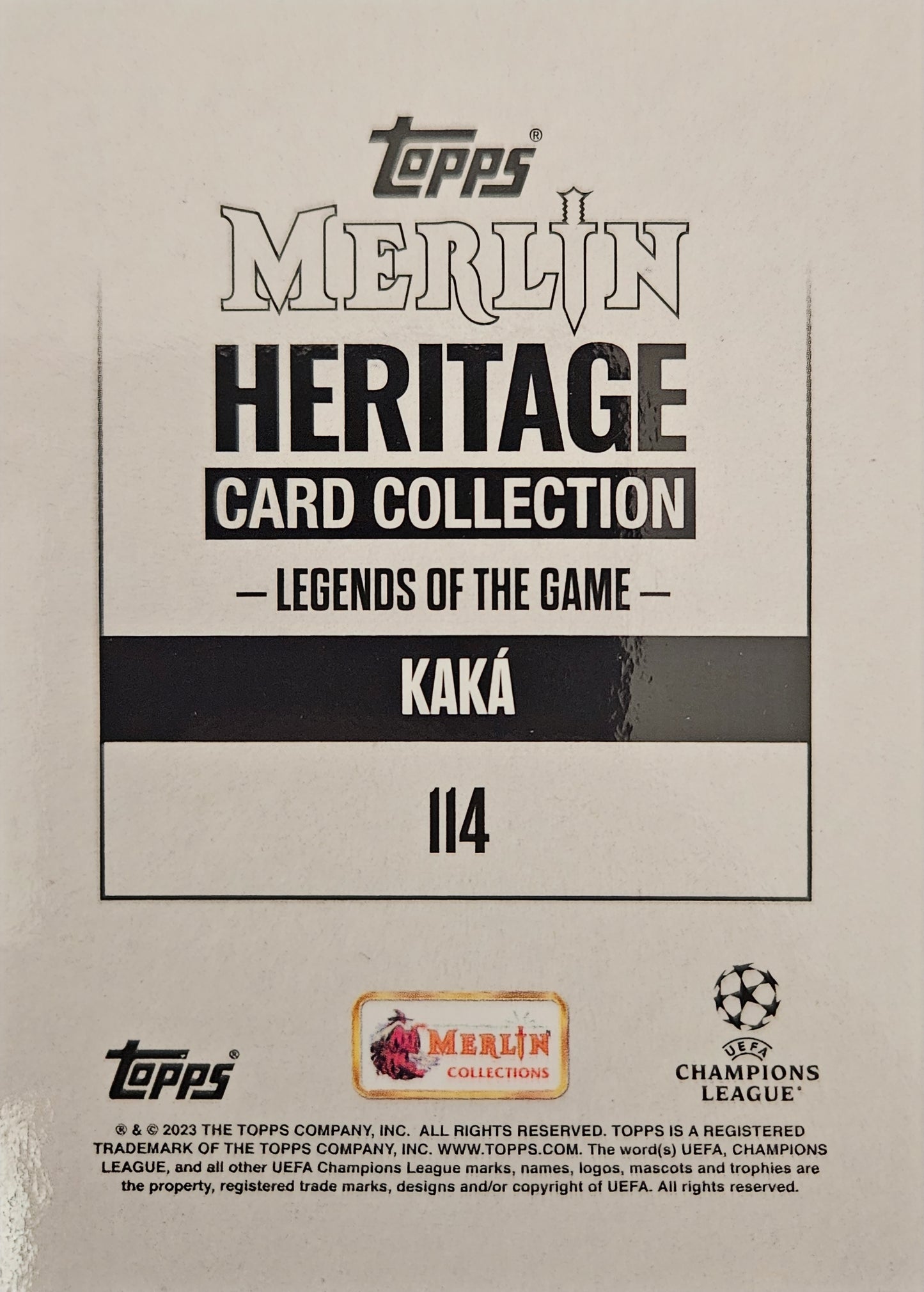 Kaká - Legends of the game - Merlin Heritage 2023