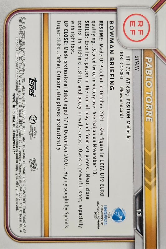 Pablo Torre - 1st Bowman - UEFA Under 21 Championship 2023