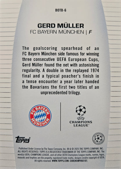 Gerd Müller - Best of the best - Topps 2025
